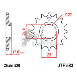 Lánckerék első JTF583