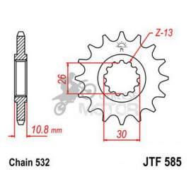 Lánckerék első JTF585