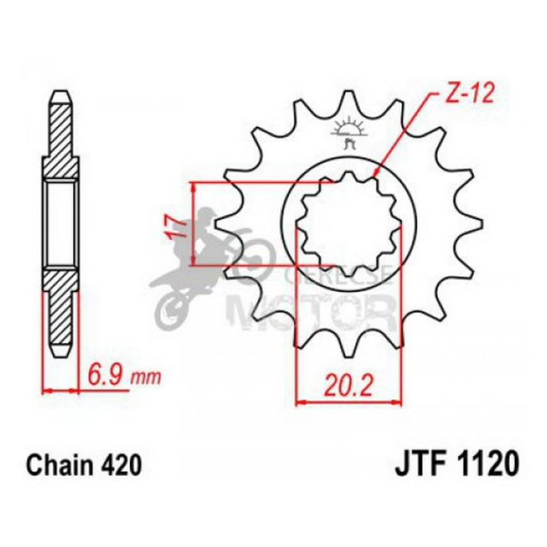 Lánckerék első JTF1120