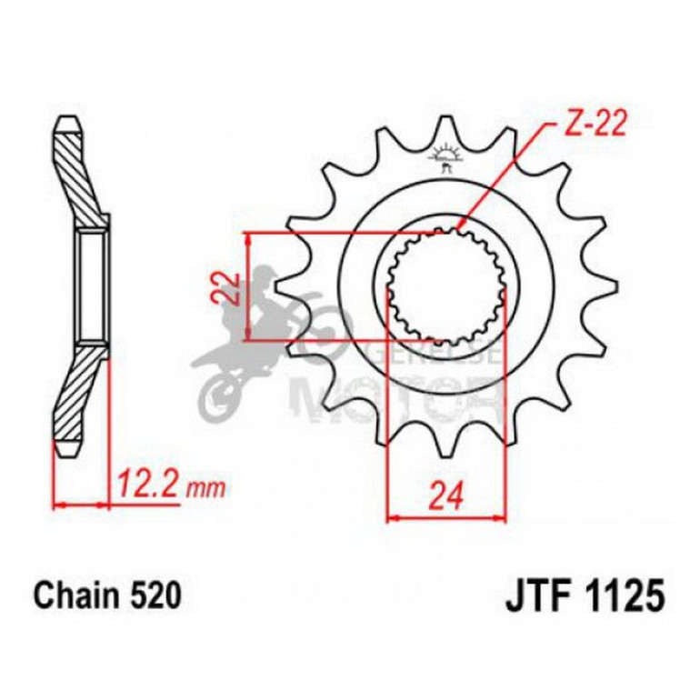 Lánckerék első JTF1125