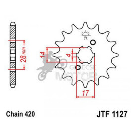 Lánckerék első JTF1127