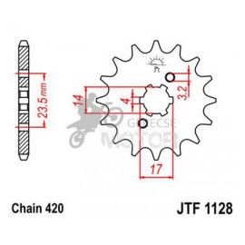 Lánckerék első JTF1128