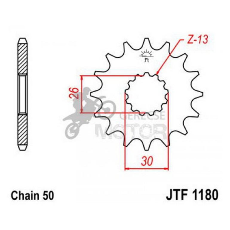 Lánckerék első JTF1180