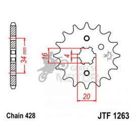 Lánckerék első JTF1263