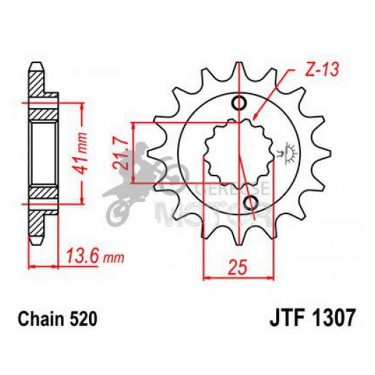 Lánckerék első JTF1307
