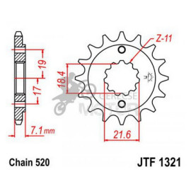 Lánckerék első JTF1321