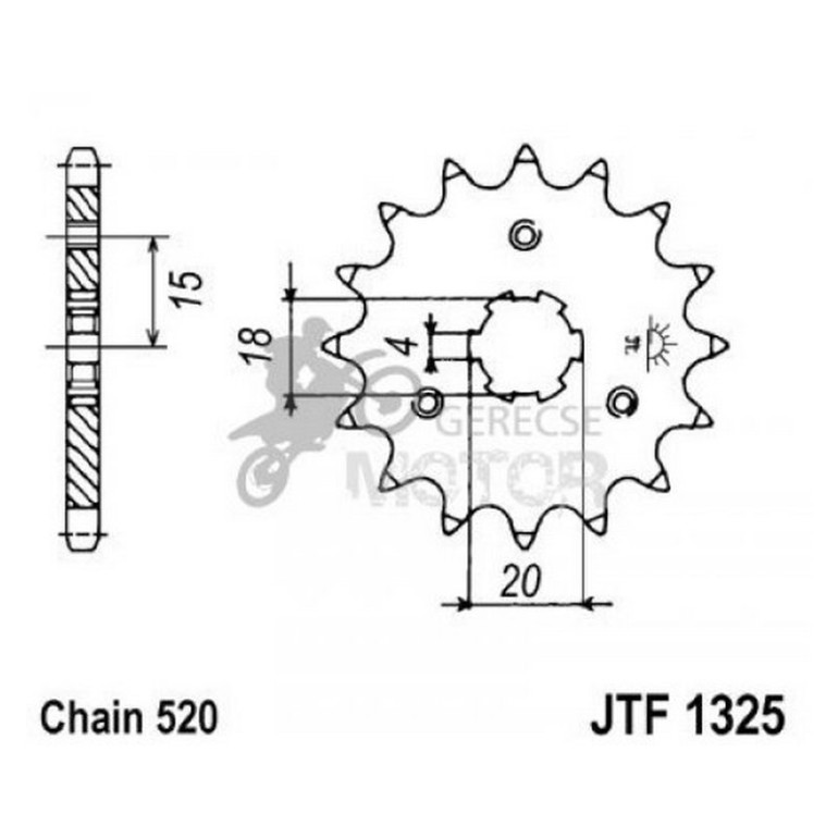Lánckerék első JTF1325