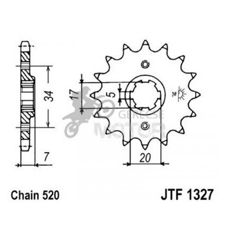 Lánckerék első JTF1327