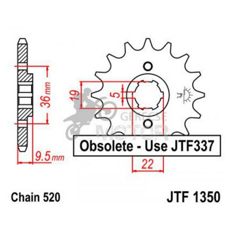 Lánckerék első JTF1350