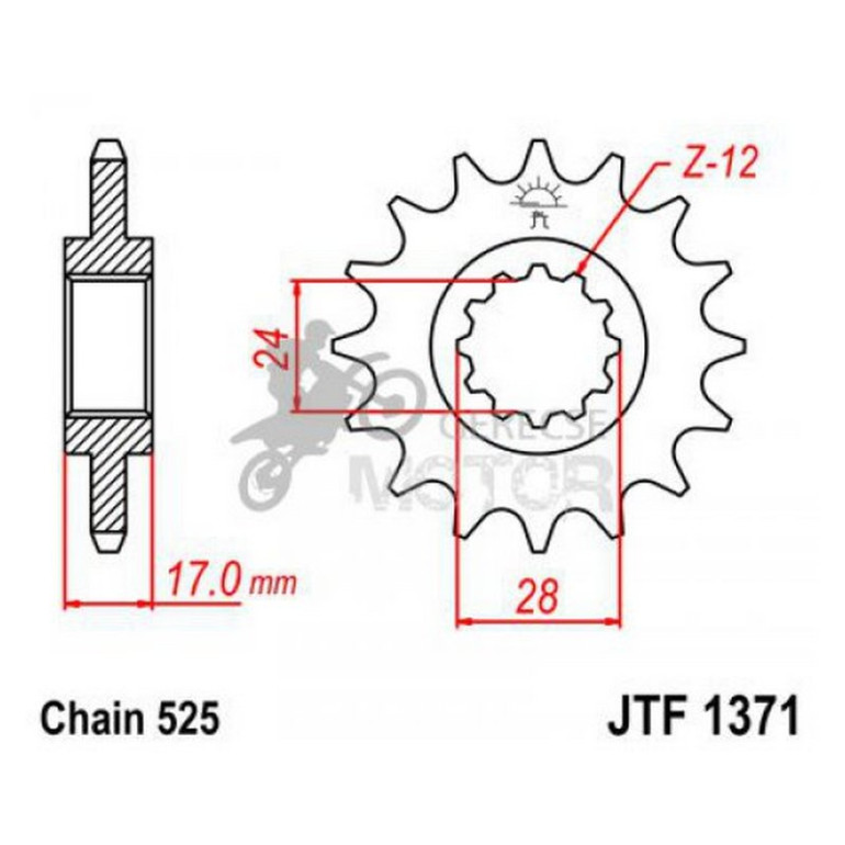 Lánckerék első JTF1371