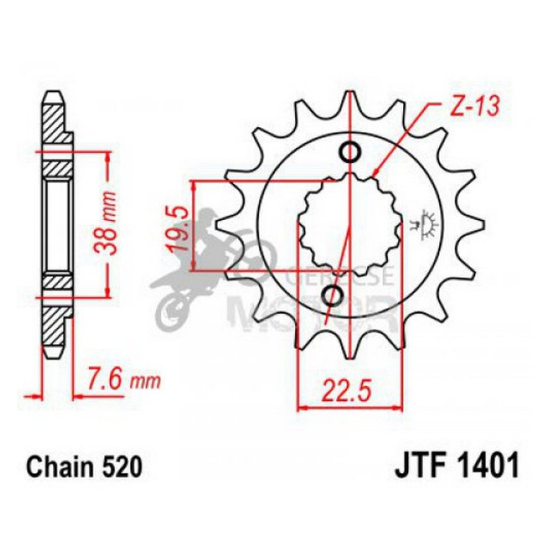 Lánckerék első JTF1401