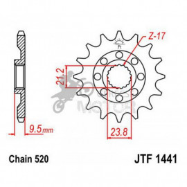 Lánckerék első JTF1441