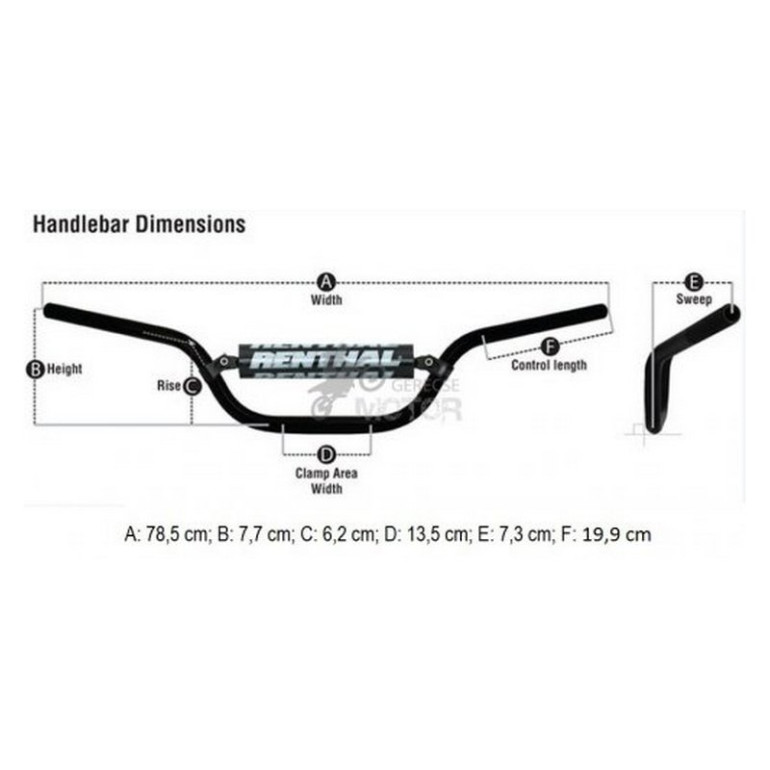 Kormány Motocross/Enduro Renthal 664