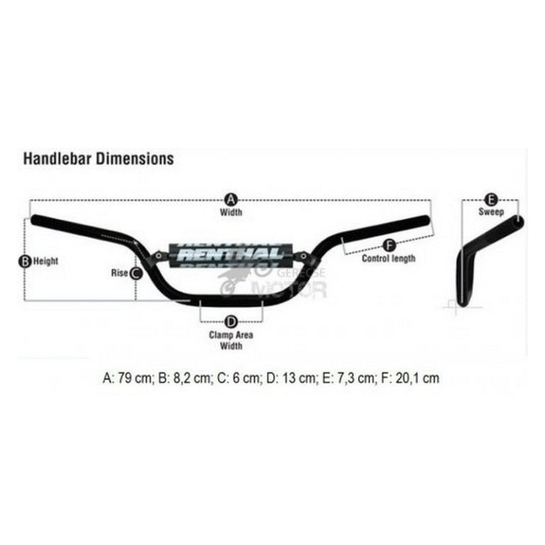 Kormány Motocross/Enduro Renthal 701