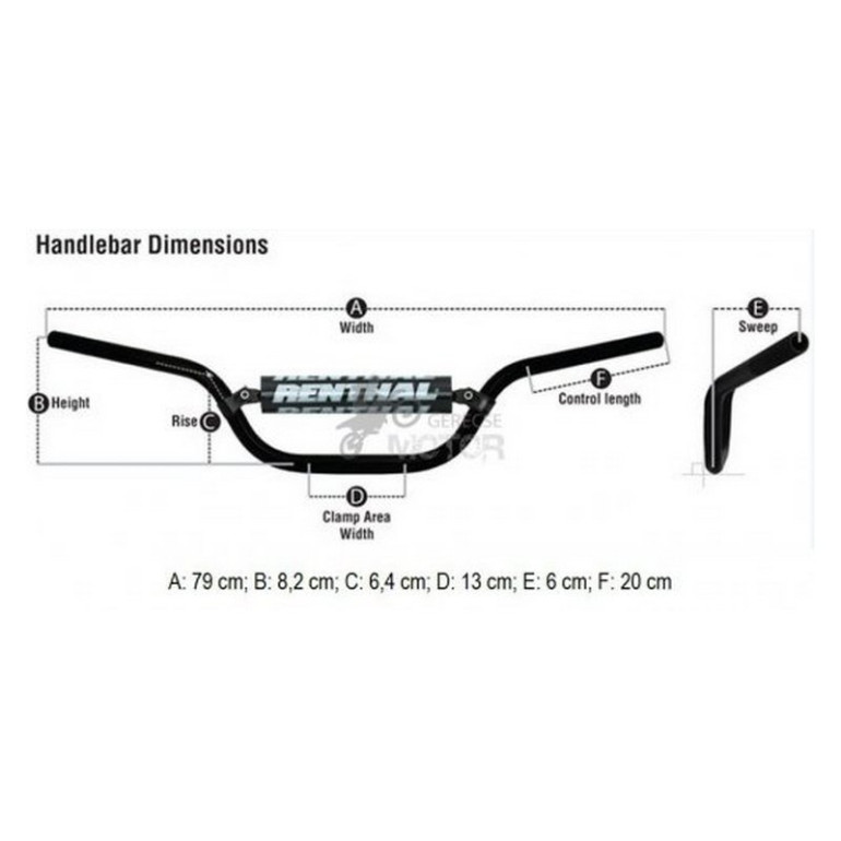 Kormány Motocross/Enduro Renthal 744