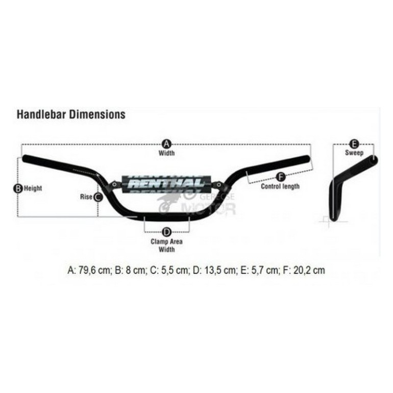 Kormány Motocross/Enduro Renthal 790