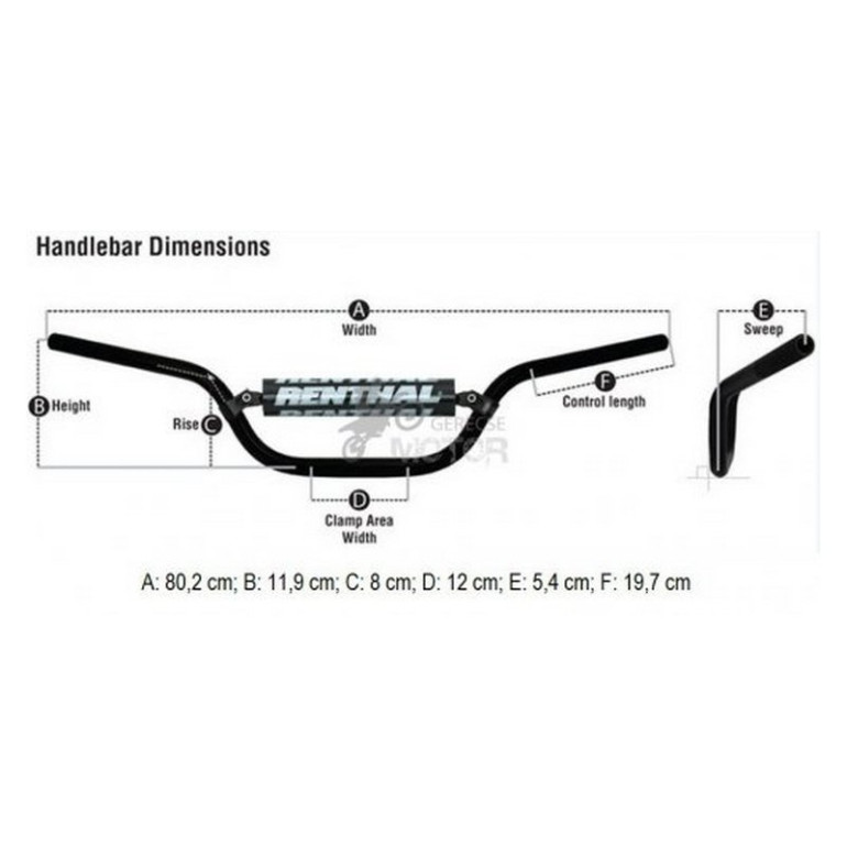 Kormány Motocross/Enduro Renthal 809