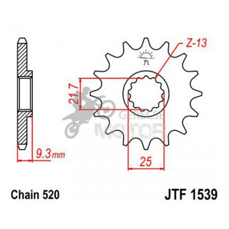 Lánckerék első JTF1539