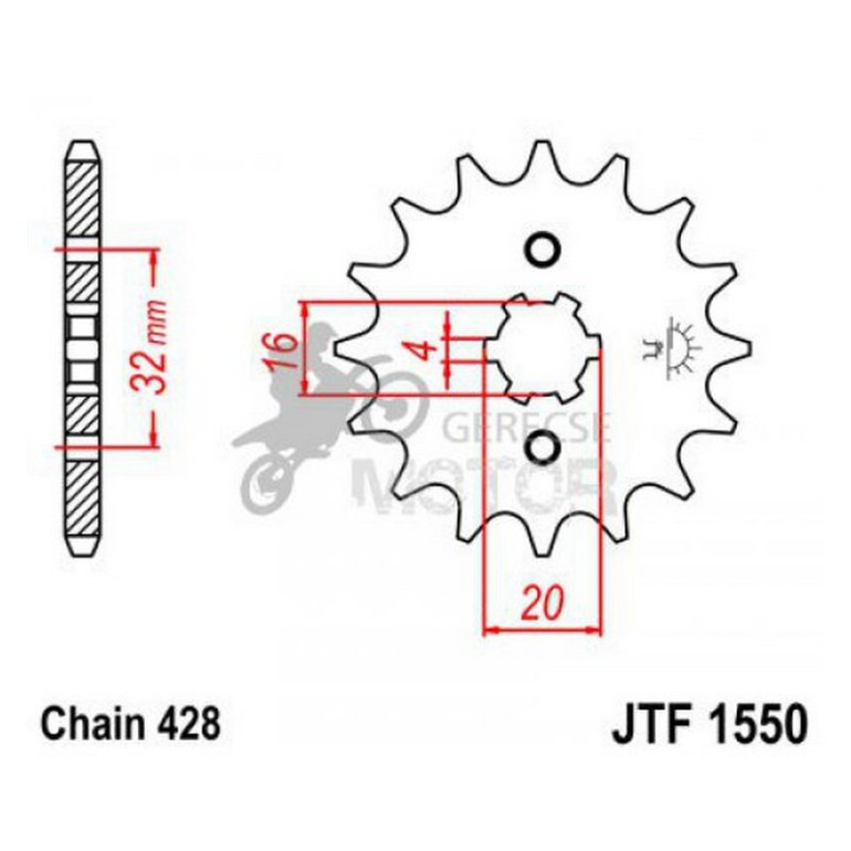 Lánckerék első JTF1550
