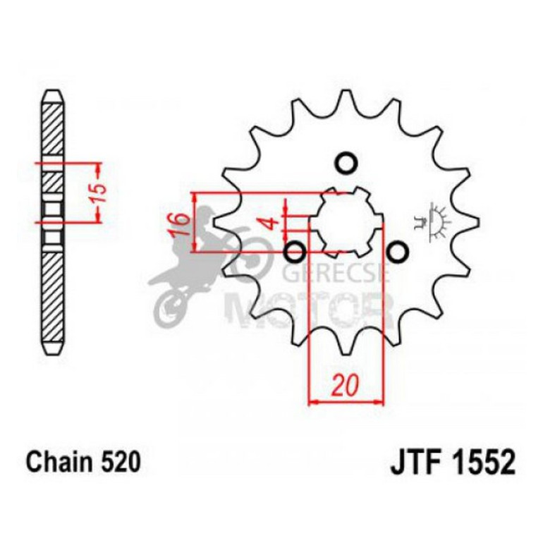 Lánckerék első JTF1552