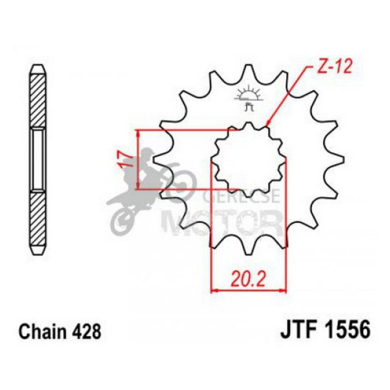 Lánckerék első JTF1556