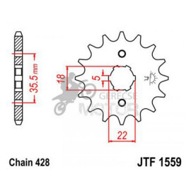 Lánckerék első JTF1559