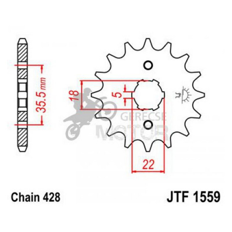Lánckerék első JTF1559