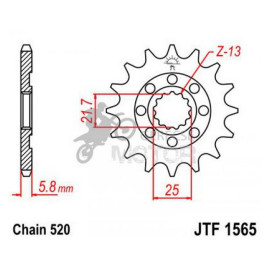 Lánckerék első JTF1565