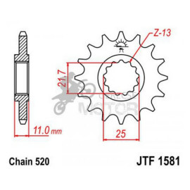 Lánckerék első JTF1581