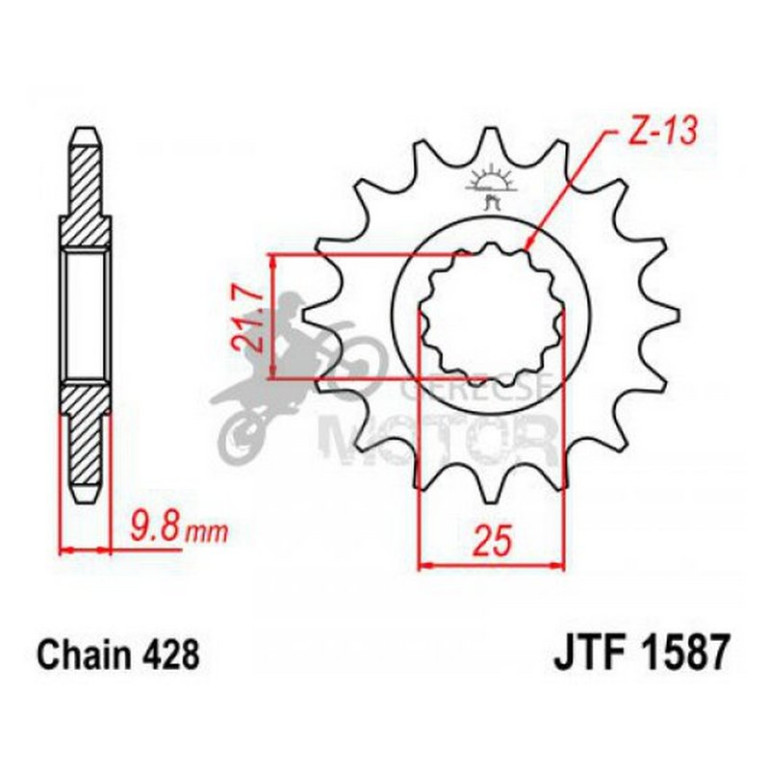 Lánckerék első JTF1587
