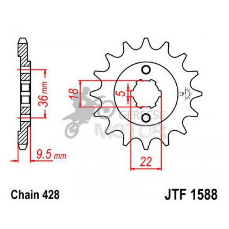 Lánckerék első JTF1588