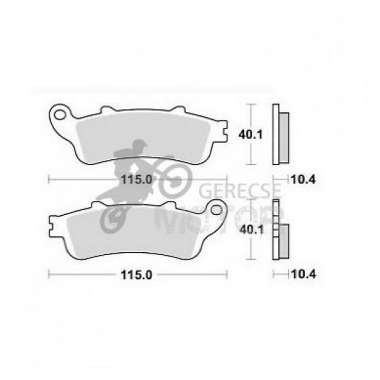 Fékbetét AP Racing LMP480 SR