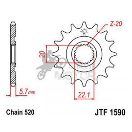 Lánckerék első JTF1590