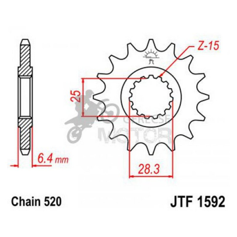 Lánckerék első JTF1592