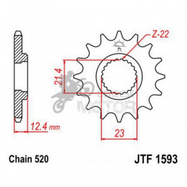 Lánckerék első JTF1593