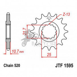 Lánckerék első JTF1595