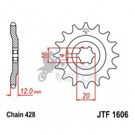 Lánckerék első JTF1606