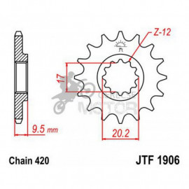 Lánckerék első JTF1906