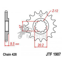 Lánckerék első JTF1907
