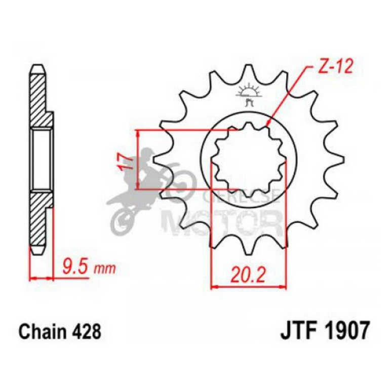 Lánckerék első JTF1907