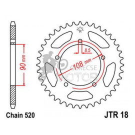 Hátsó lánckerék JTR018