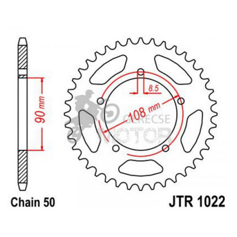 Hátsó lánckerék JTR1022