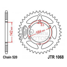 Hátsó lánckerék JTR1068