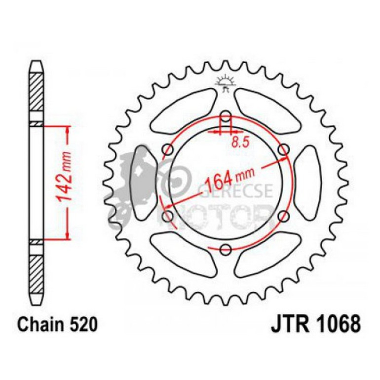 Hátsó lánckerék JTR1068