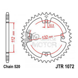 Hátsó lánckerék JTR1072