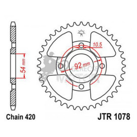 Hátsó lánckerék JTR1078