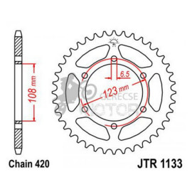 Hátsó lánckerék JTR1133