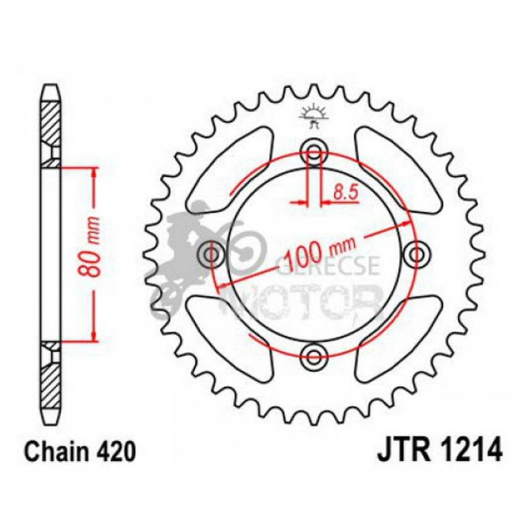 Hátsó lánckerék JTR1214