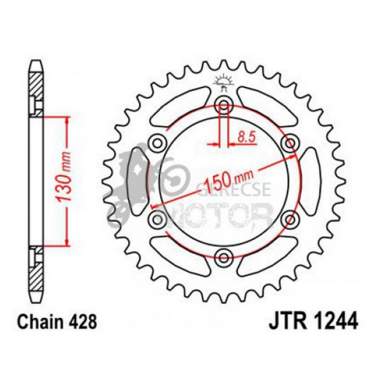 Hátsó lánckerék JTR1244