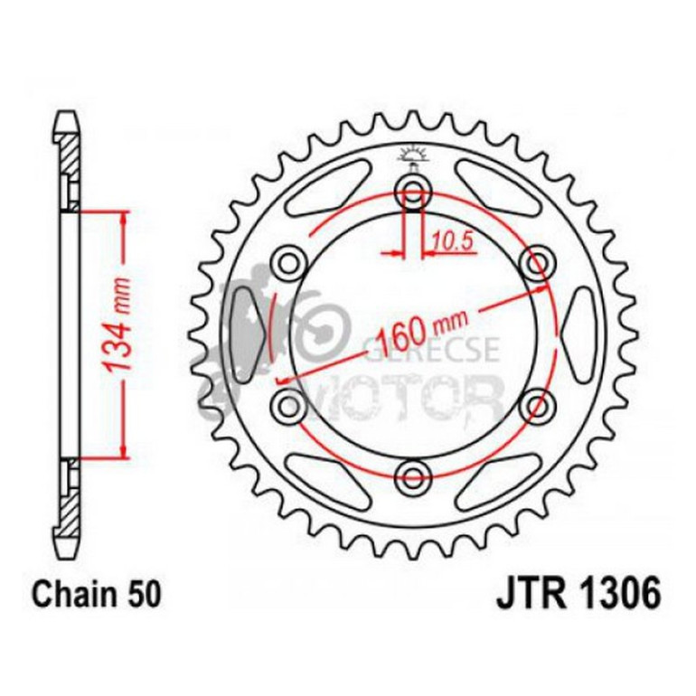 Hátsó lánckerék JTR1306